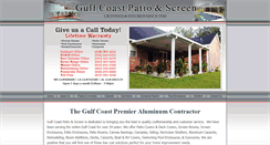 Desktop Screenshot of gulfcoastpatioandscreen.com